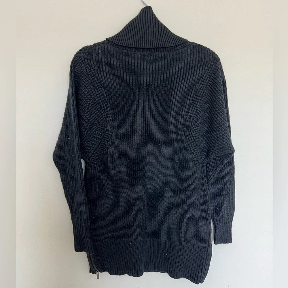 💕 Banana Republic Turtleneck‎ Sweater Cotton Black Size S
